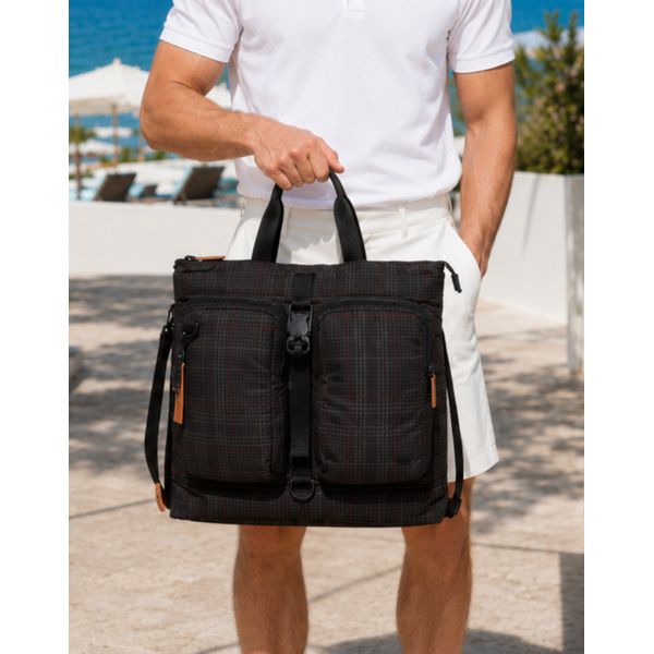 LF �ڽ� MENS ACCESSORIES ��Ʈ��PUFF BAG �׷��� üũ �ʰ淮 DBBA4EG25CG �����ӹ� XXX