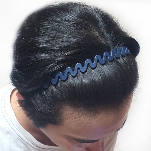 [불명] 기본 플라스틱 얇은 남자 남성 머리띠 헤어밴드 MFMA05_이미지