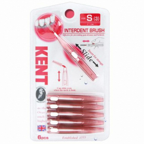 켄트 치간칫솔 S 1.0mm 6개 (1팩(6개))_이미지