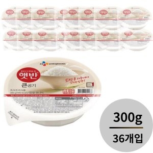 CJ제일제당 햇반 백미 큰공기 300g (72개)