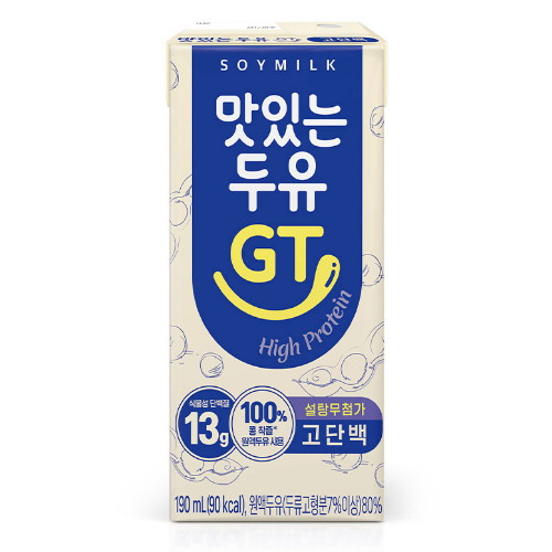 남양유업 맛있는두유 GT 설탕무첨가 고단백 190ml (24개)