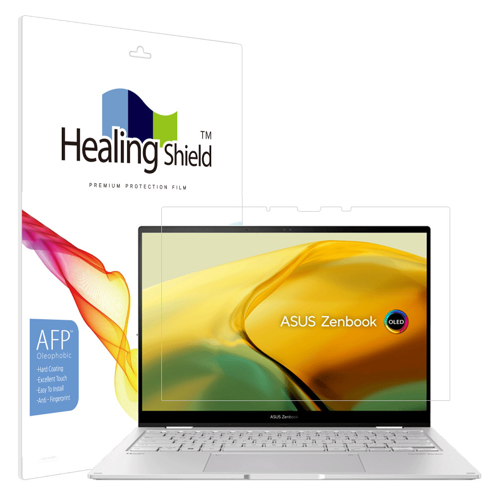 폰트리 힐링쉴드 ASUS 젠북 플립 UP3404 올레포빅 고광택 액정보호필름_이미지