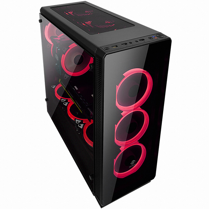 앱코 SUITMASTER 513G 이지스 강화유리 PC방 (블랙)_이미지