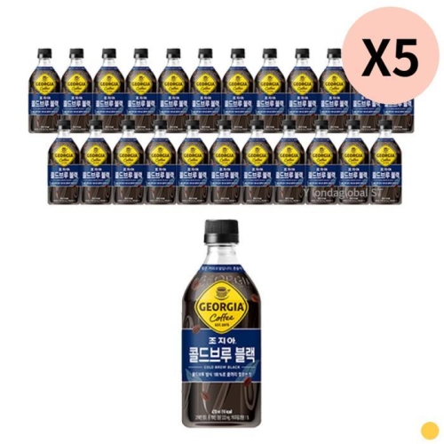 코카콜라음료 조지아 콜드브루 블랙 470ml (120개)_이미지