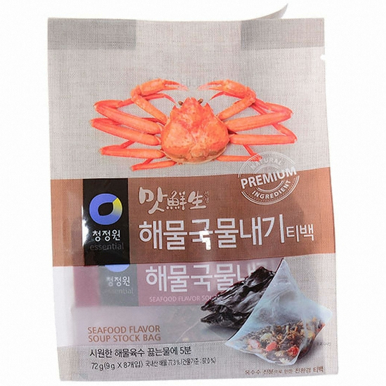 청정원 맛선생 해물국물내기티백 72g (1개)_이미지