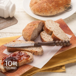 천연발효종 통밀그대로빵 180g 2개입 10팩/ 아르토스 통밀빵 주문후제빵