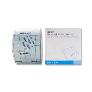 대일제약 이지컷 픽싱롤 상처 드레싱 반창고 거즈밴드 5cmX10m 1롤_이미지