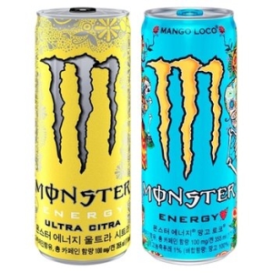 코카콜라음료 몬스터 에너지 시트라 + 망고 로코 355ml (20개)_이미지