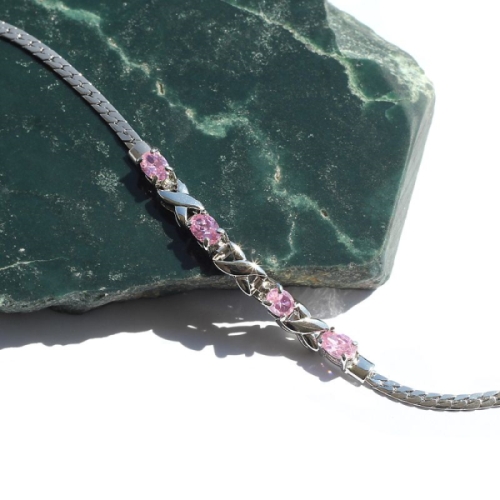 핑크큐빅 여성 데일리 패션 팔찌 할인제품 24BR-211439