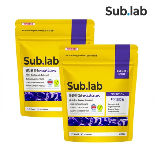자우버 서브랩 올인원 미디엄 캡슐세제 50개입 (3개)_이미지