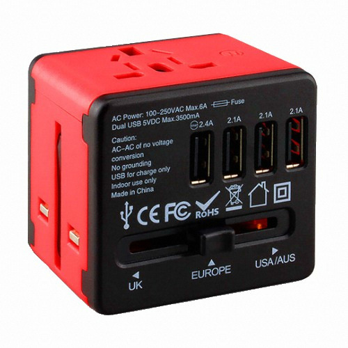 크레앙 2.4A 4포트 여행용 충전기 CRETRVADT4U_이미지