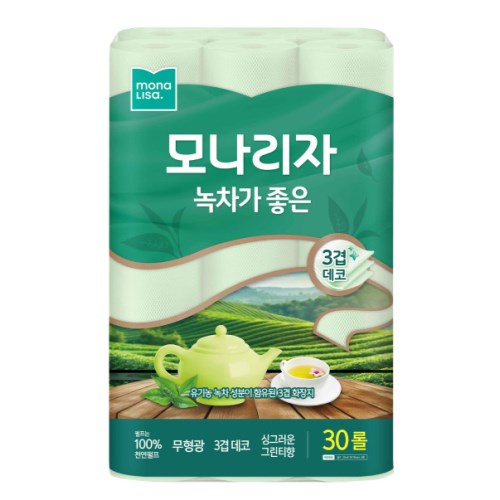 모나리자 녹차가좋은 30m (30롤) (1팩)_이미지