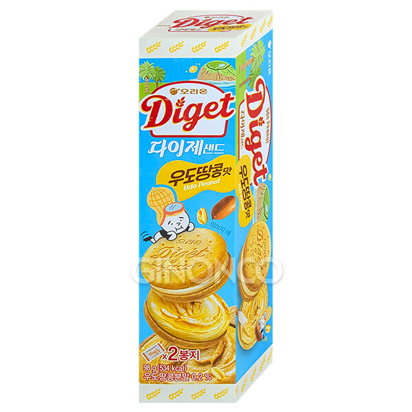 오리온 다이제샌드 우도땅콩맛 98g (4개)_이미지