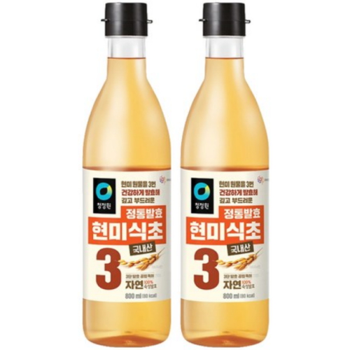 청정원 정통발효 현미식초 800ml (2개)_이미지