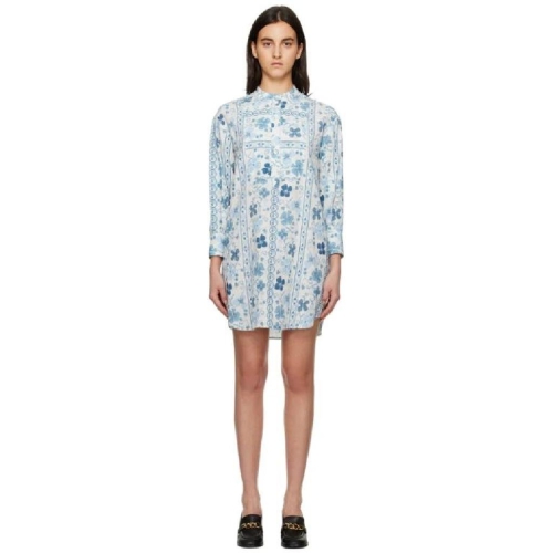 블루 카라반 미니 드레스 231373F052000