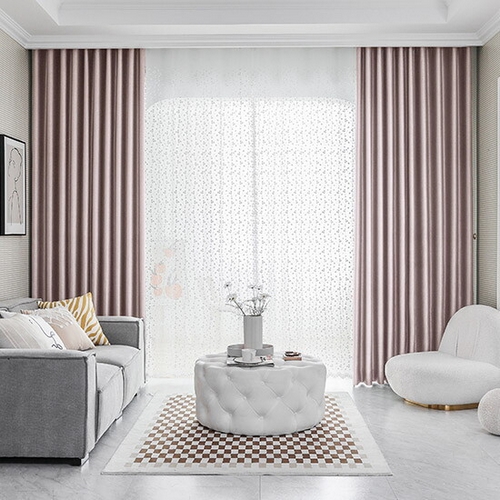 지나송 세이지 자수 암막커튼+커튼봉 (4장, 중형, 170x230cm)_이미지