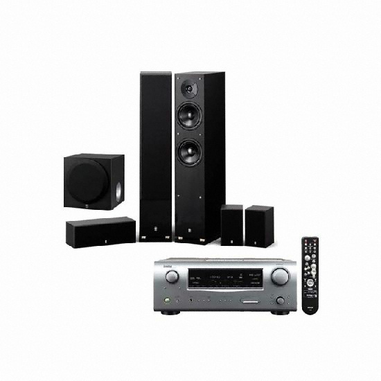 야마하 NS-8900 5.1채널 + 데논 AV리시버 (AVR-1509, YST-SW012)