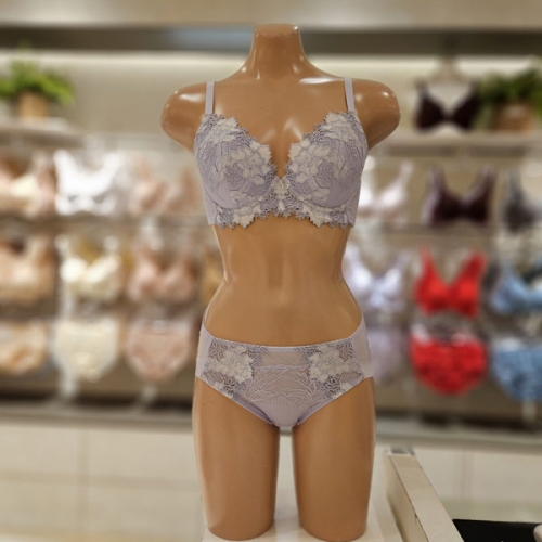 비비안 꾸띄르 케미컬자수 몰드브라 햄팬티세트 BR975A BP975AP_이미지