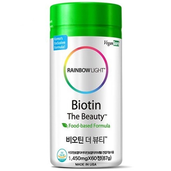레인보우라이트 비오틴 더 뷰티 60정 (1개)
