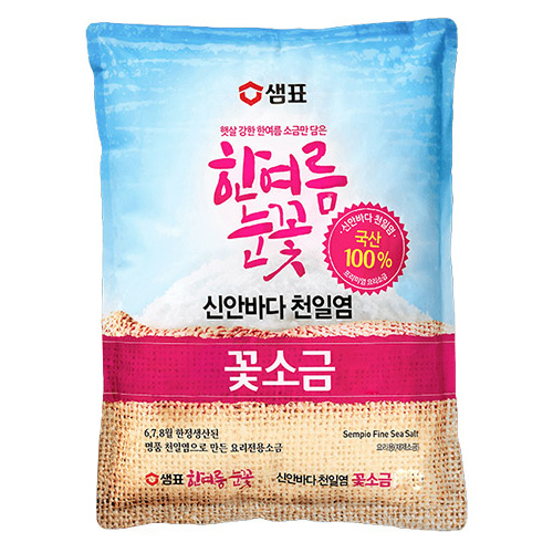 한여름눈꽃 신안바다 천일염 꽃소금 3kg