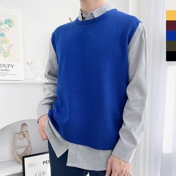 YAN 1043M 남자무지언발니트조끼 v넥 남_20484412_667501_이미지