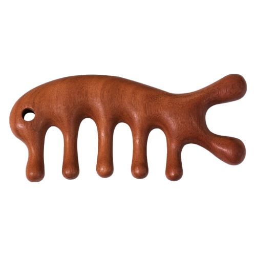 바디 두피 경락 박달나무 원목 괄사 B타입