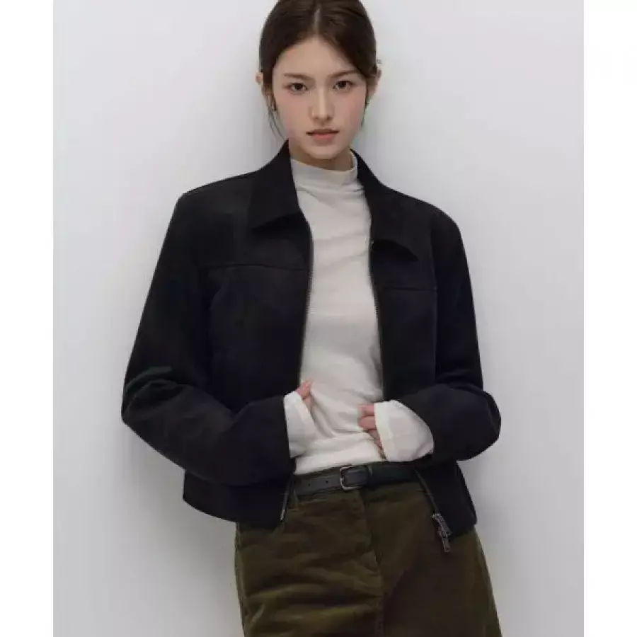 무신사 무신사 스탠다드 STANDARD WOMAN 우먼즈 신세틱 스웨이드 싱글 재킷 블랙 MWFLJ8A04-BK 172296
