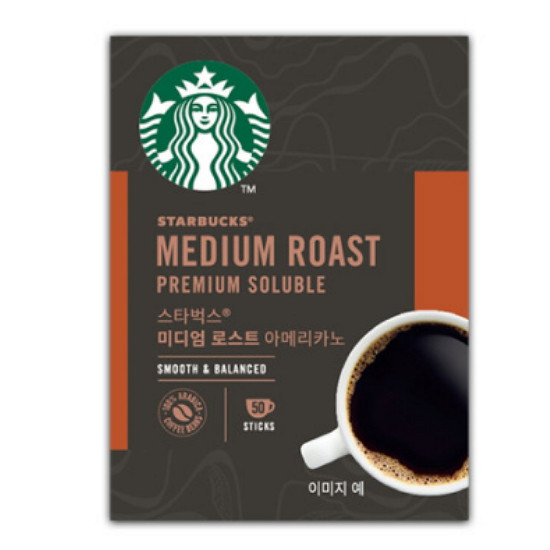 네슬레 스타벅스 앳홈 미디엄 로스트 아메리카노 50T이미지입니다. 누르면 해당 게시물로 새창이동합니다.