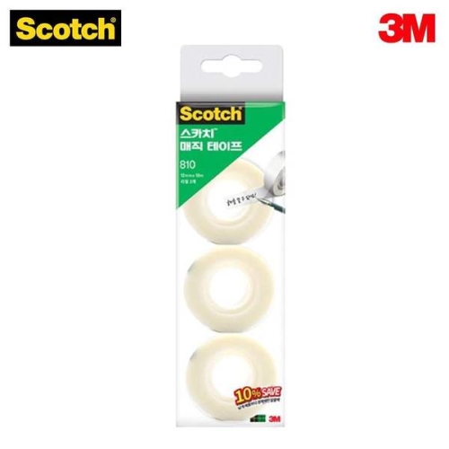 3M 813PDI66 스카치 매직테이프 오피스팩 리필 810R-3 12mm