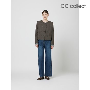 울 블렌드 라운드넥 크롭 자켓 DR_C253MSF002