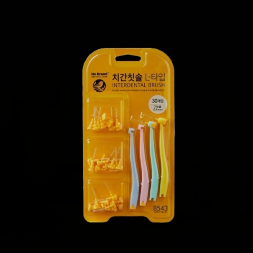 노브랜드 치간칫솔 L타입 30개 (3개)_이미지