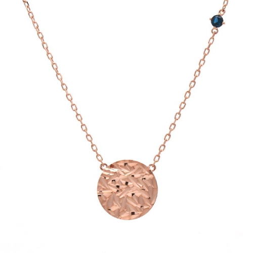 비앤비골드 14K 목걸이 컷팅코인 청다이아 목걸이 JNN21156