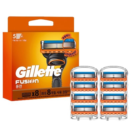 질레트 2024 퓨전 매뉴얼 면도날 (8개)_이미지