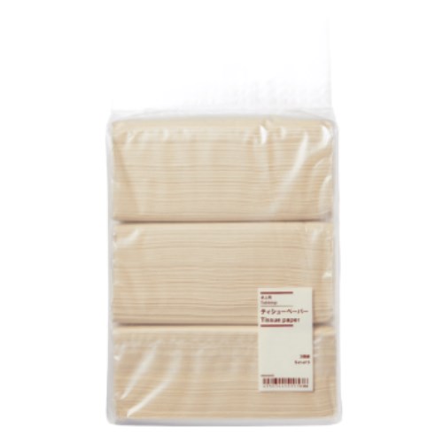  MUJI 탁상용 티슈 페이퍼 150매 (3입) [1팩(3입)]