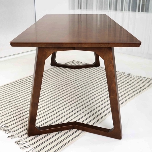 우아미가구 덱스터 원목 식탁 1400 (의자별도)_이미지