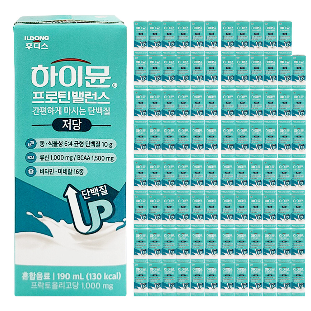 일동후디스 하이뮨 프로틴밸런스 저당 190ml (96개)_이미지