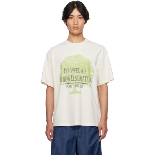 스토리 엠에프지 남성 오프 화이트 그레이트풀 S S 티셔츠 252480M213002