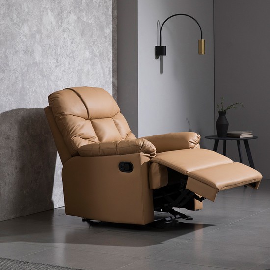 장인가구 테베즈 가죽 리클라이너 1인용_이미지