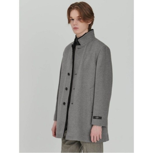 로가디스 COUTURE 울 캐시미어 레귤러 핏 라펠 퍼 코트 베이지 RX4X30R71A