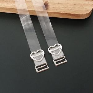  하트 브라끈 무광 브라보조끈 투명 투명어깨끈 1.5cm WFEFF82