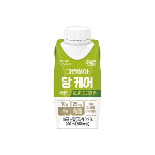 정식품 그린비아 당케어 곡물맛 당뇨환자용 균형영양식 200ml (54개)_이미지