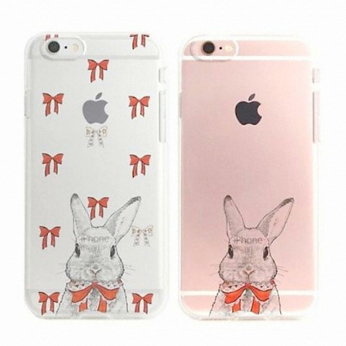 디팍스 갤럭시S4 파란물꼬기 크리스마스 토끼 소프트 케이스_이미지
