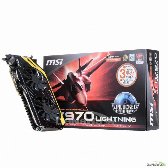 MSI 라데온 HD 7970 R7970 라이트닝 D5 3GB