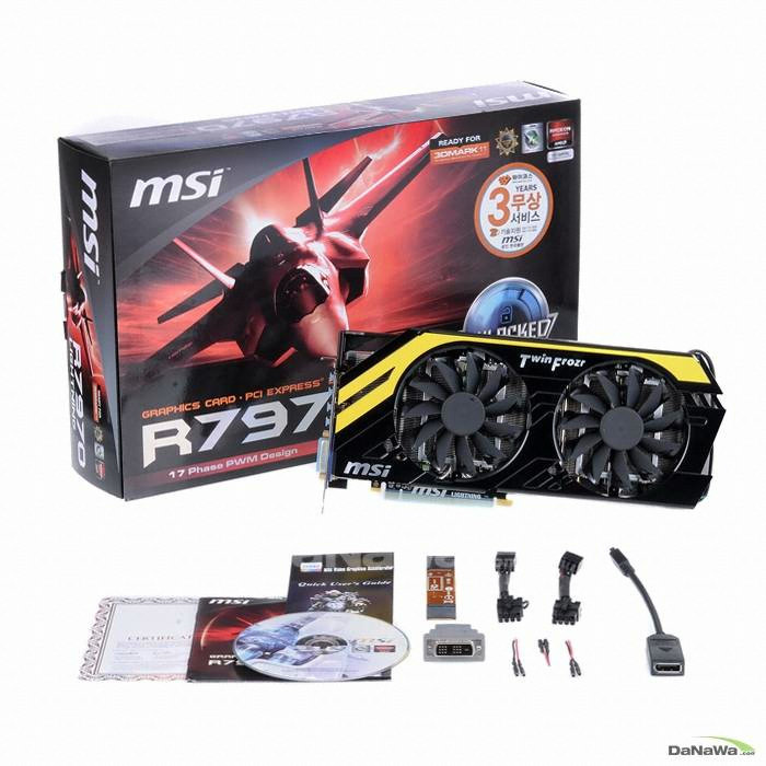 MSI �󵥿� HD 7970 R7970 ����Ʈ�� D5 3GB