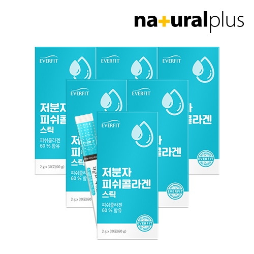 비오팜 내츄럴플러스 에버핏 저분자 피쉬콜라겐 30포 (6개)_이미지