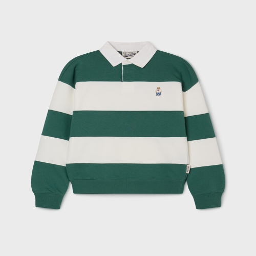 남녀공용 Steve Rugby Stripe Sweatshirt WHMAG2221U