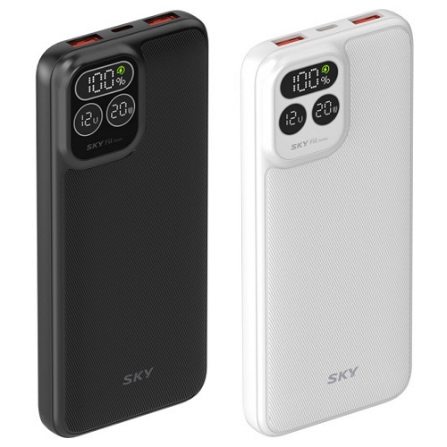 스카이랩 스카이 필 PD 22.5W LCD 디스플레이 보조배터리 SKY-PD10 10000mAh_이미지