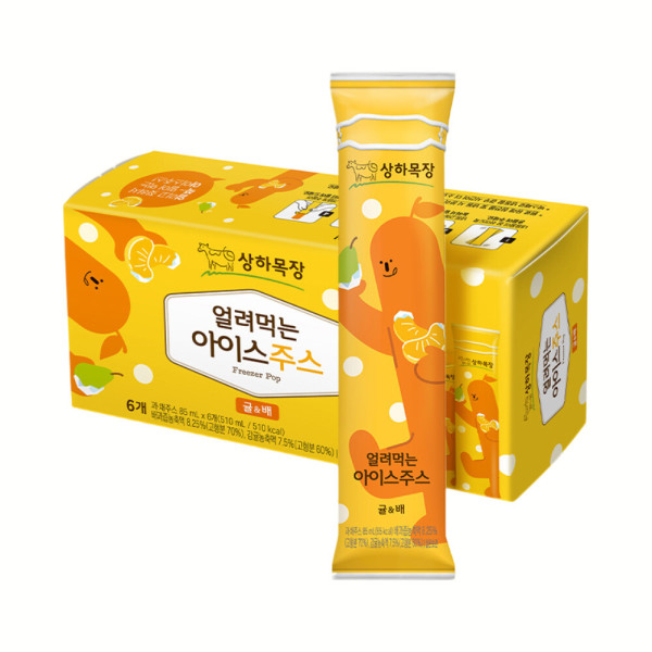 상하목장 얼려먹는 아이스주스 귤배 85ml