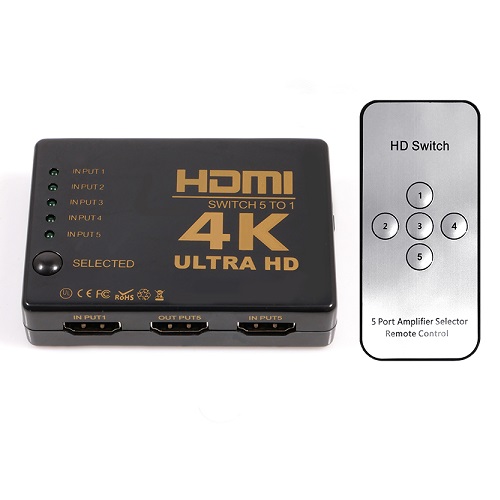 이지넷유비쿼터스 넥스트 5:1 HDMI 미니 스위치 (NEXT-3405SW4K)_이미지