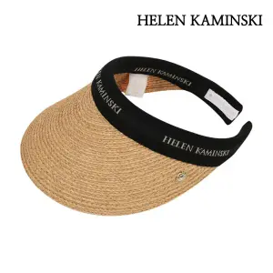 비앙카 썬캡 밀짚 모자 내추럴 블랙 바이저햇 HAT50265-NTBL